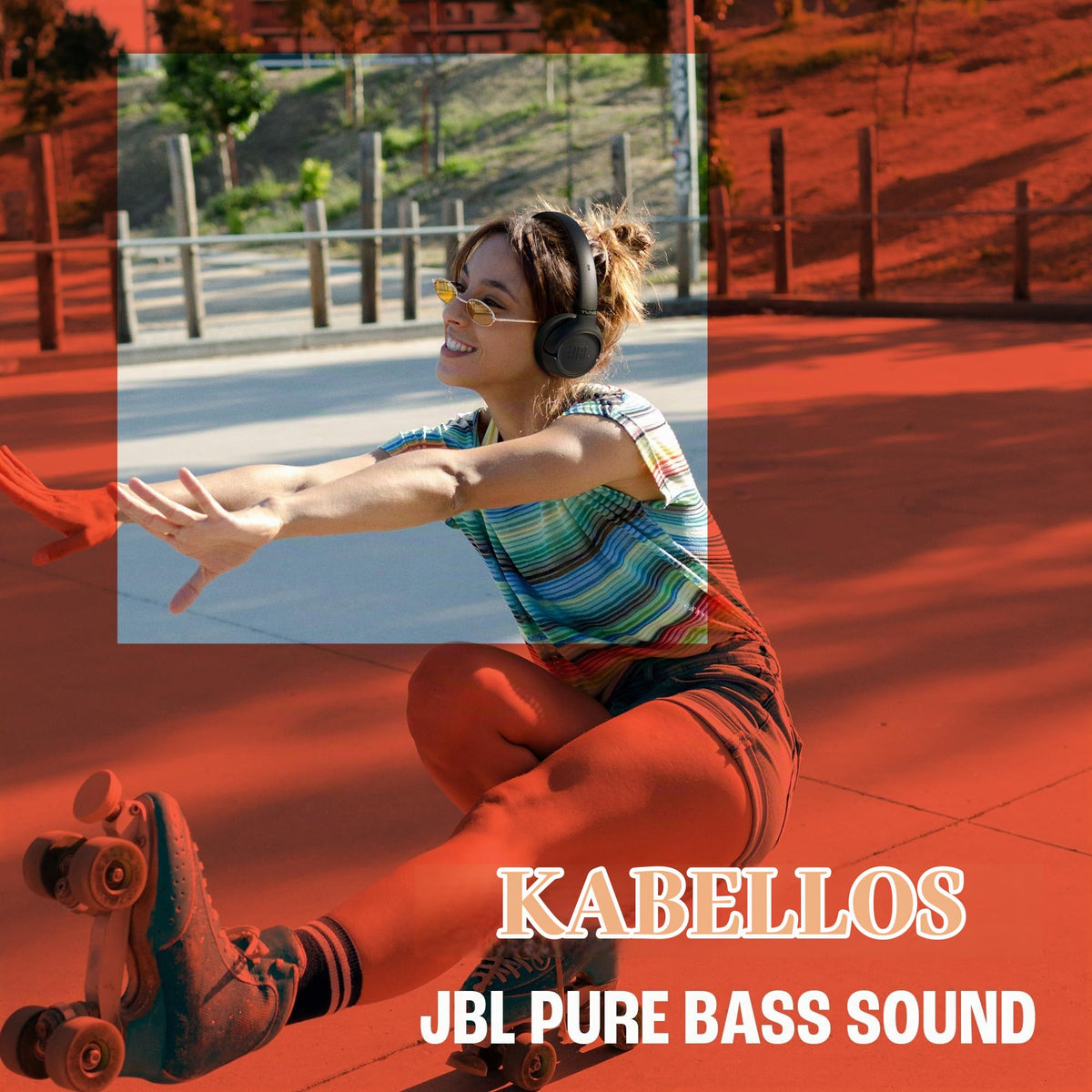 JBL Tune 530BT, Kabelloser On-Ear-Kopfhörer mit Bluetooth, Schwarz