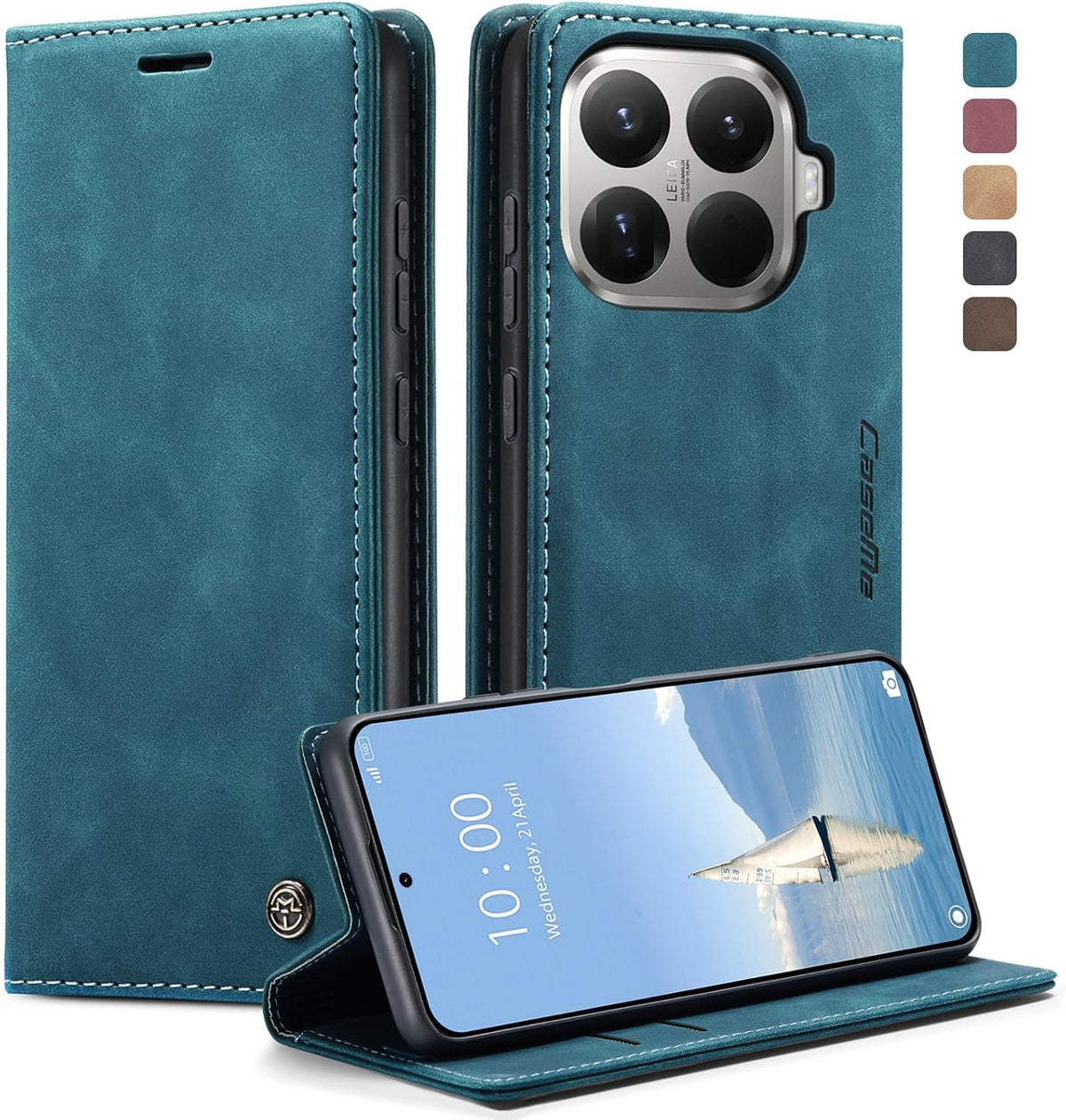 KZB für Xiaomi Redmi Note 15 Hülle, Magnet Leder Klapphülle Stoßfest