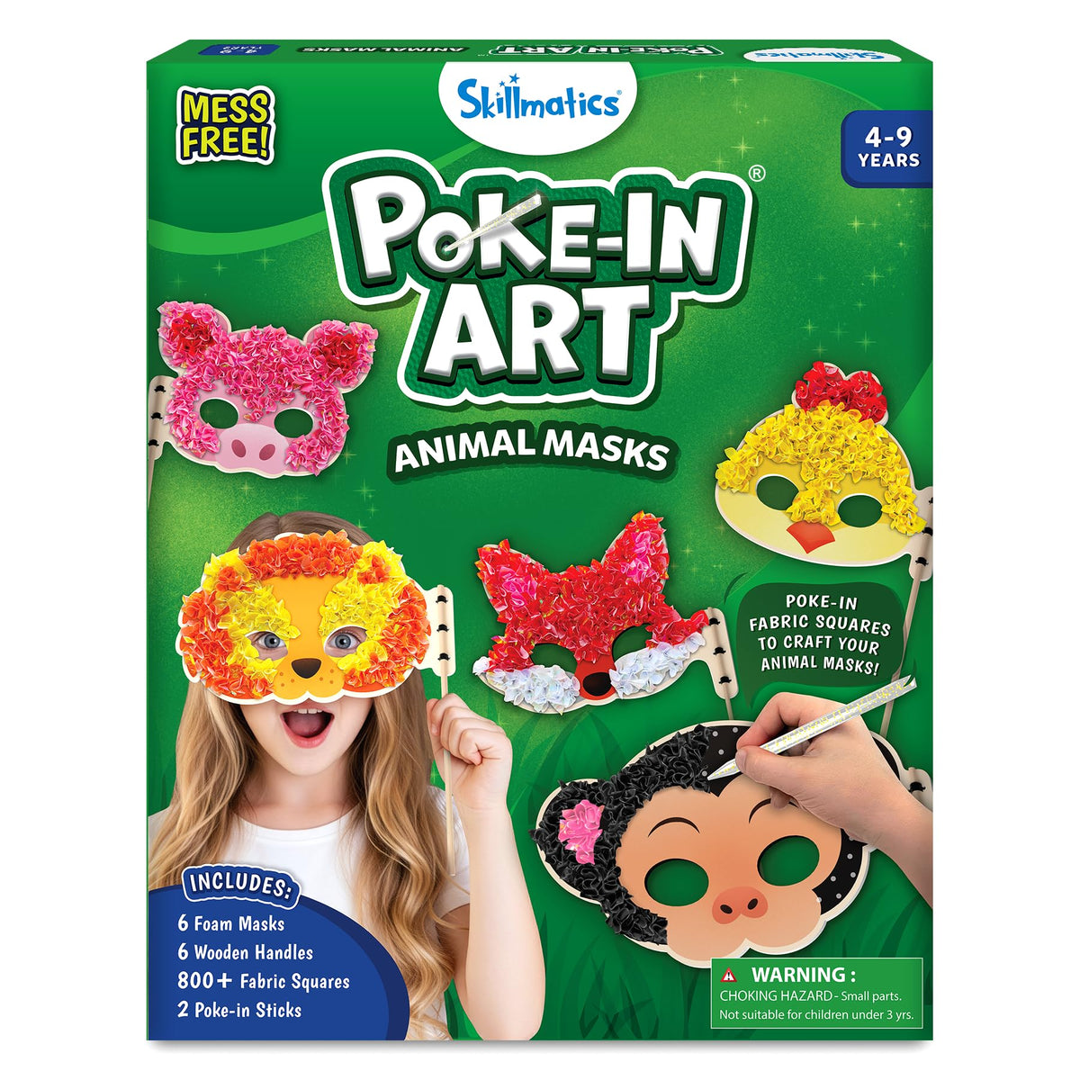Skillmatics Poke-in Art – Disney Princesses, Wood Craft Kit, Gift for Kids