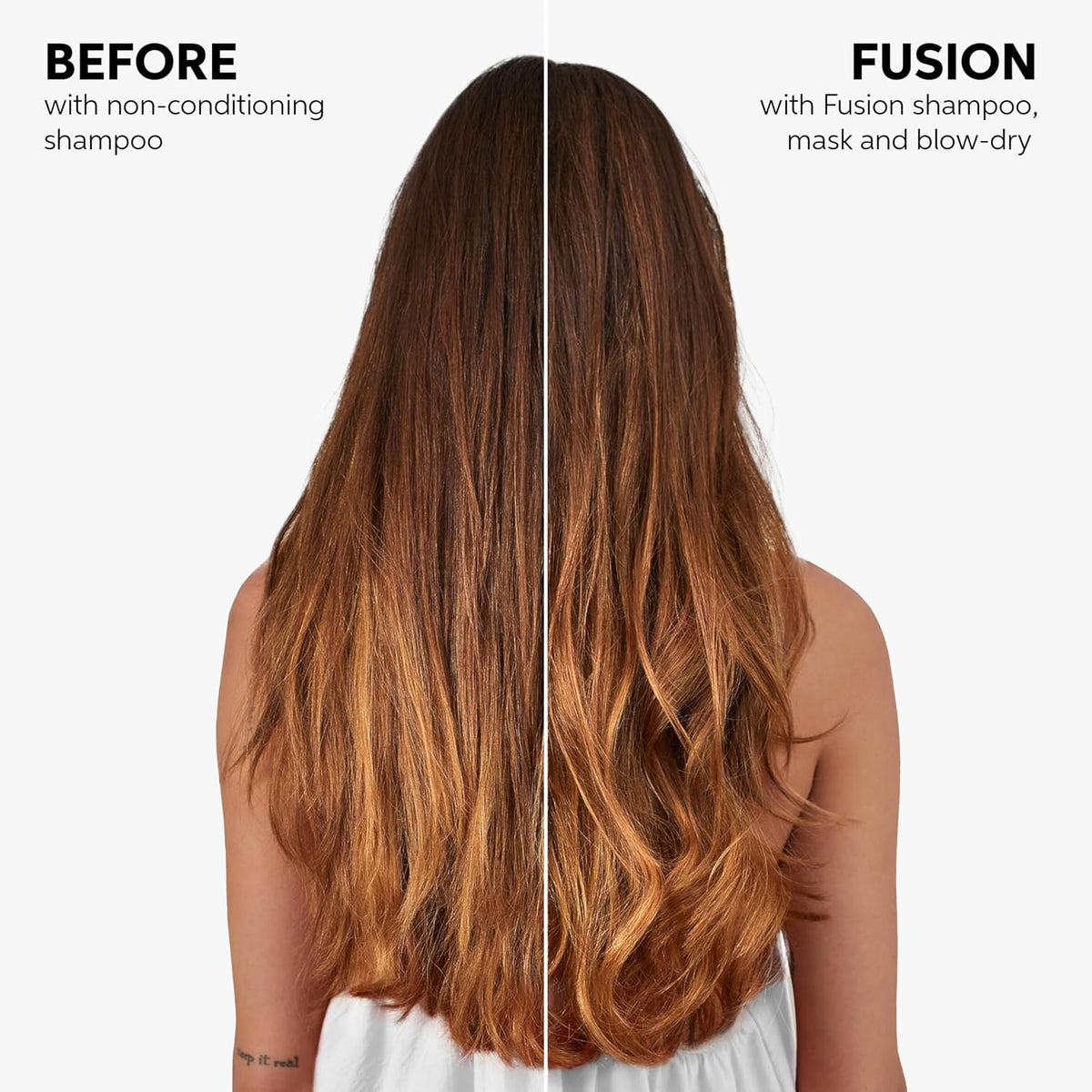 Wella Professionals – Wella Fusion Intense Repair Shampoo – Tiefenreinigungsshampoo – Haarpflege für kaputtes Haar – Haarshampoo für bessere Kämmbarkeit – 1 L