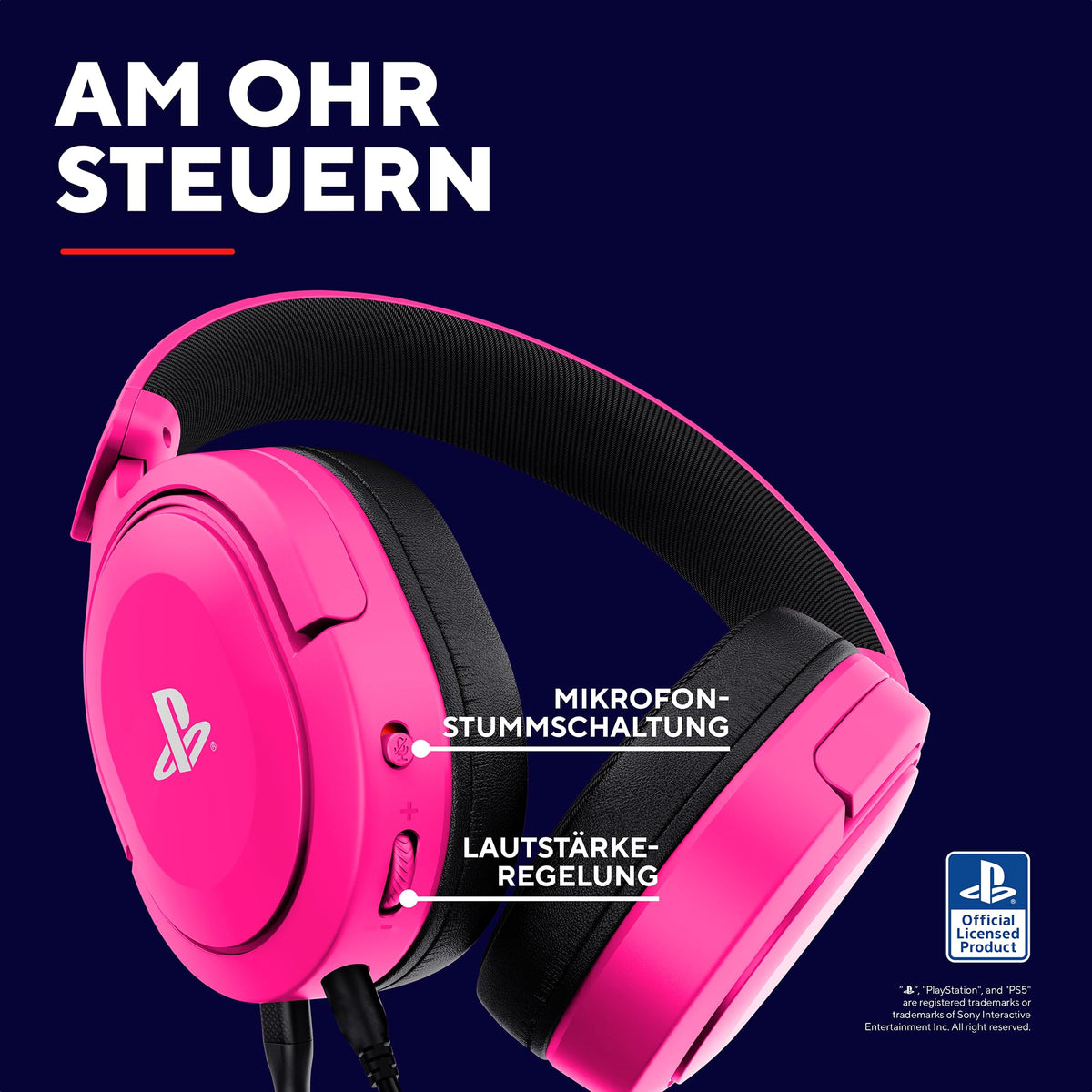 GXTrust Forta PS5 Gaming Headset Lizenziert für PlayStation 5, Weiß
