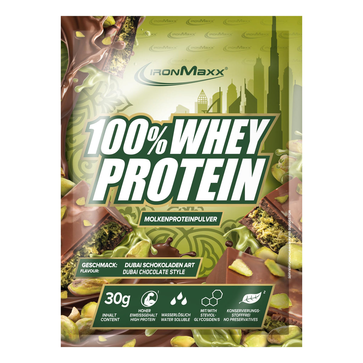 IronMaxx 100% Whey Protein Pulver - French Vanilla 500g Beutel | zuckerreduziertes, wasserlösliches Eiweißpulver aus Molkenprotein | viele verschiedene Geschmacksrichtungen