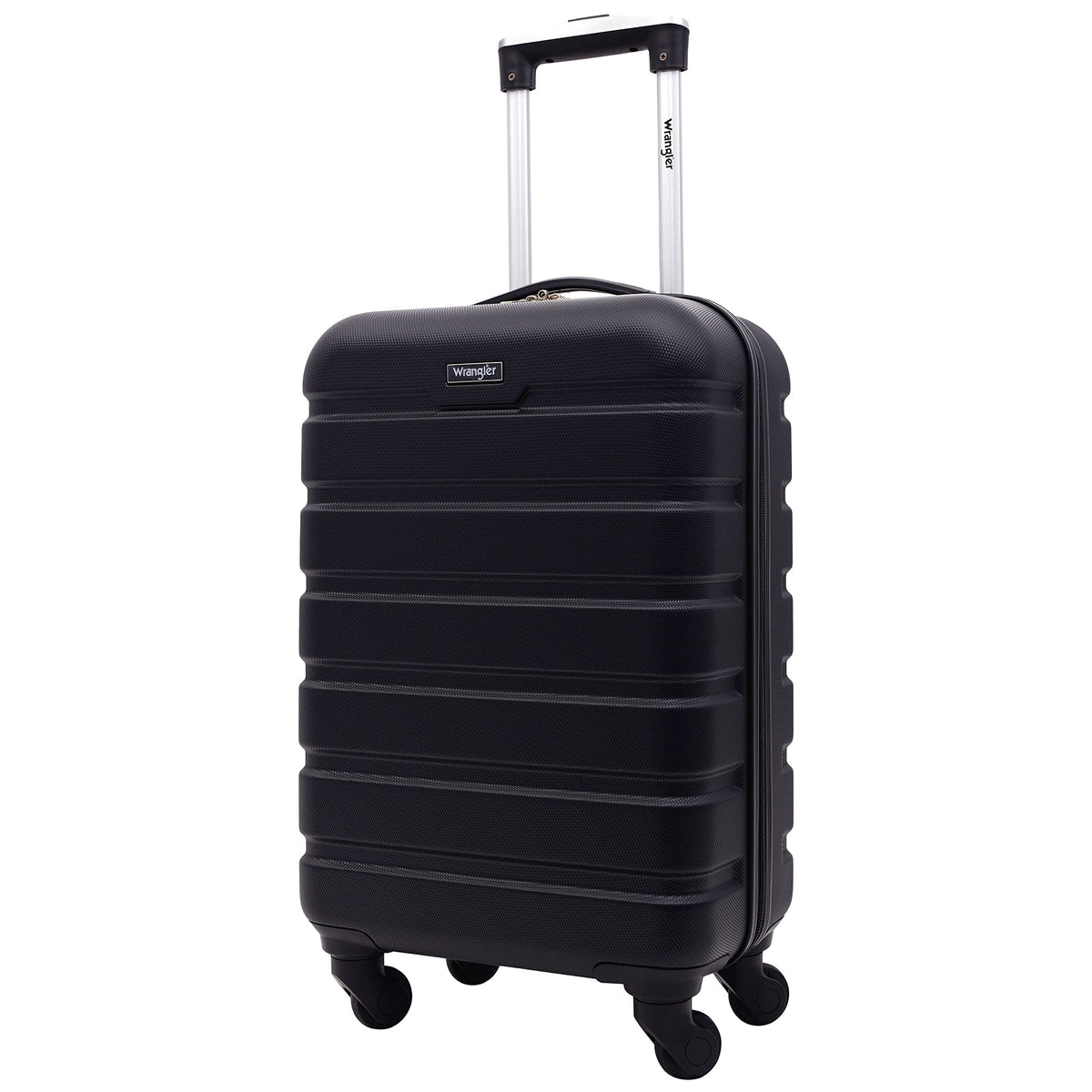 Wrangler 22" Hardside Spinner Carry-On Luggage, Charcoal