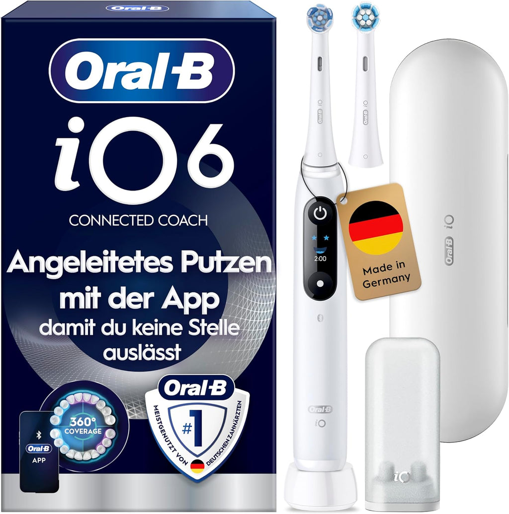 Oral-B iO Series 6 Elektrische Zahnbürste, Weiß