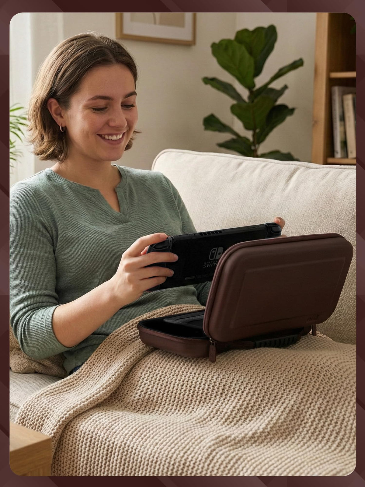 Orzly Tragetasche kompatibel mit Nintendo Switch Lite (2019) – Aufbewahrungstasche - Hartschalen Case/Hülle/Schutzhülle für die Verwendung mit der Nintendo Switch Lite Konsole & Accesoires - ROSA