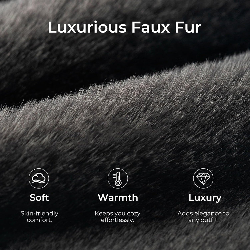 Snug Leaves Women's Fuzzy Scuff Slippers Memory Foam Non-slip House Shoes