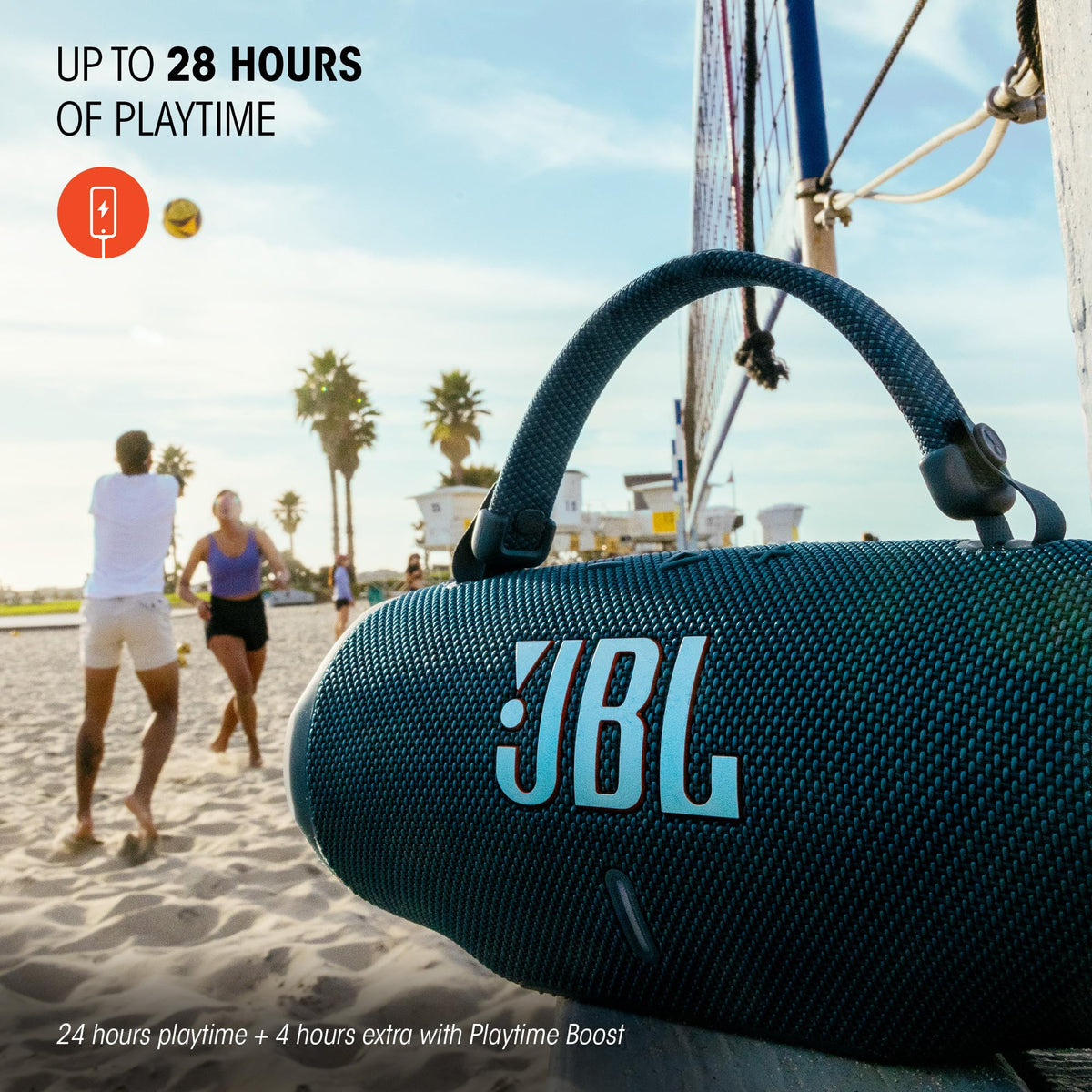 JBL Charge 6, Tragbarer Bluetooth-Lautsprecher, IP68 Zertifiziert -Schwarz
