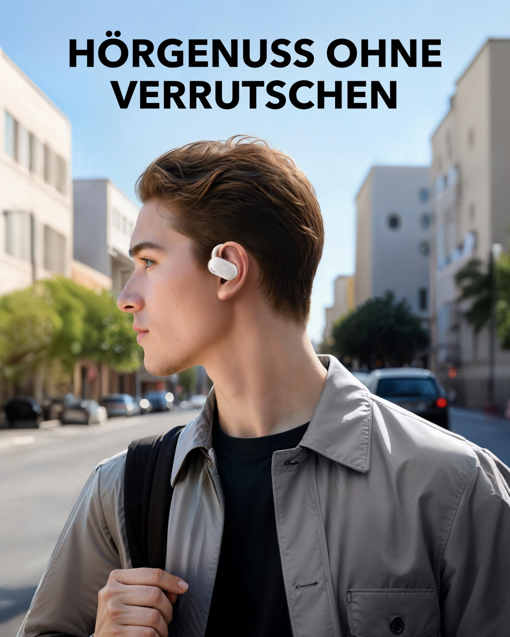 Soundcore by Anker V20i Open-Ear Kopfhörer verstellbare Ohrhaken, BT 5.4