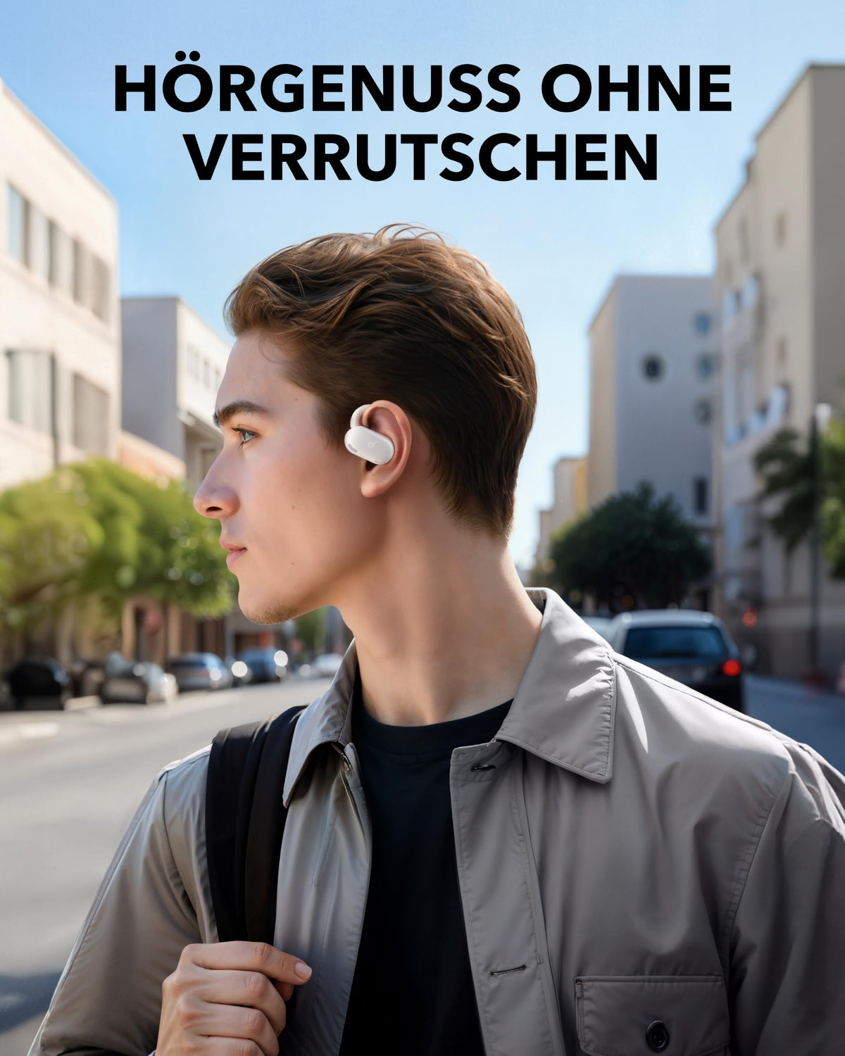 Soundcore by Anker V20i Open-Ear Kopfhörer verstellbare Ohrhaken, BT 5.4
