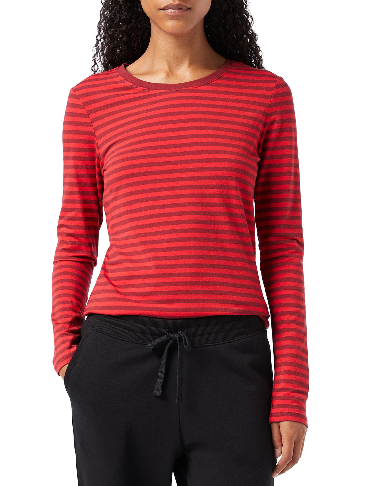 Amazon Essentials Damen Regular-Fit Langarm-T-Shirt Rundhalsausschnitt (In Übergröße Erhältlich)