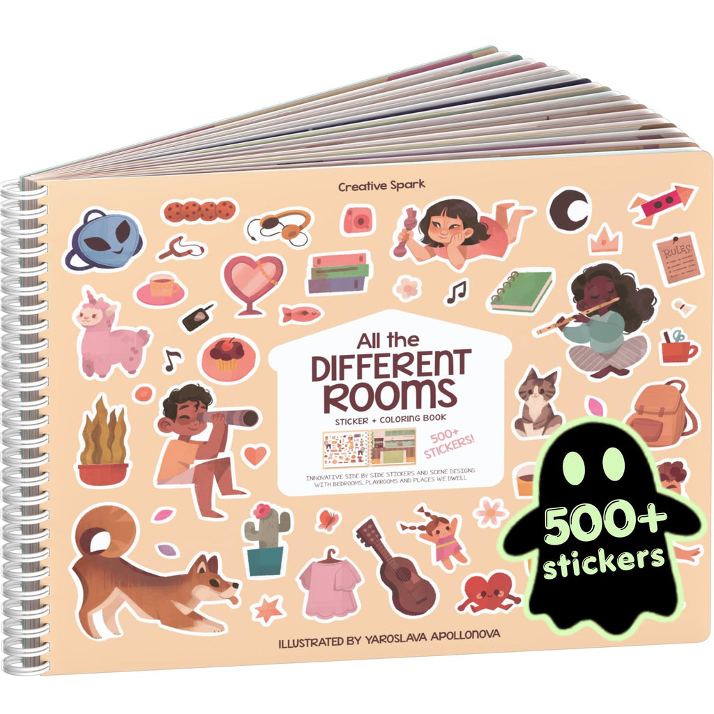 Cupkin Animal Habitats Sticker Book | 12 Coloring & Activity, 500+ Stickers