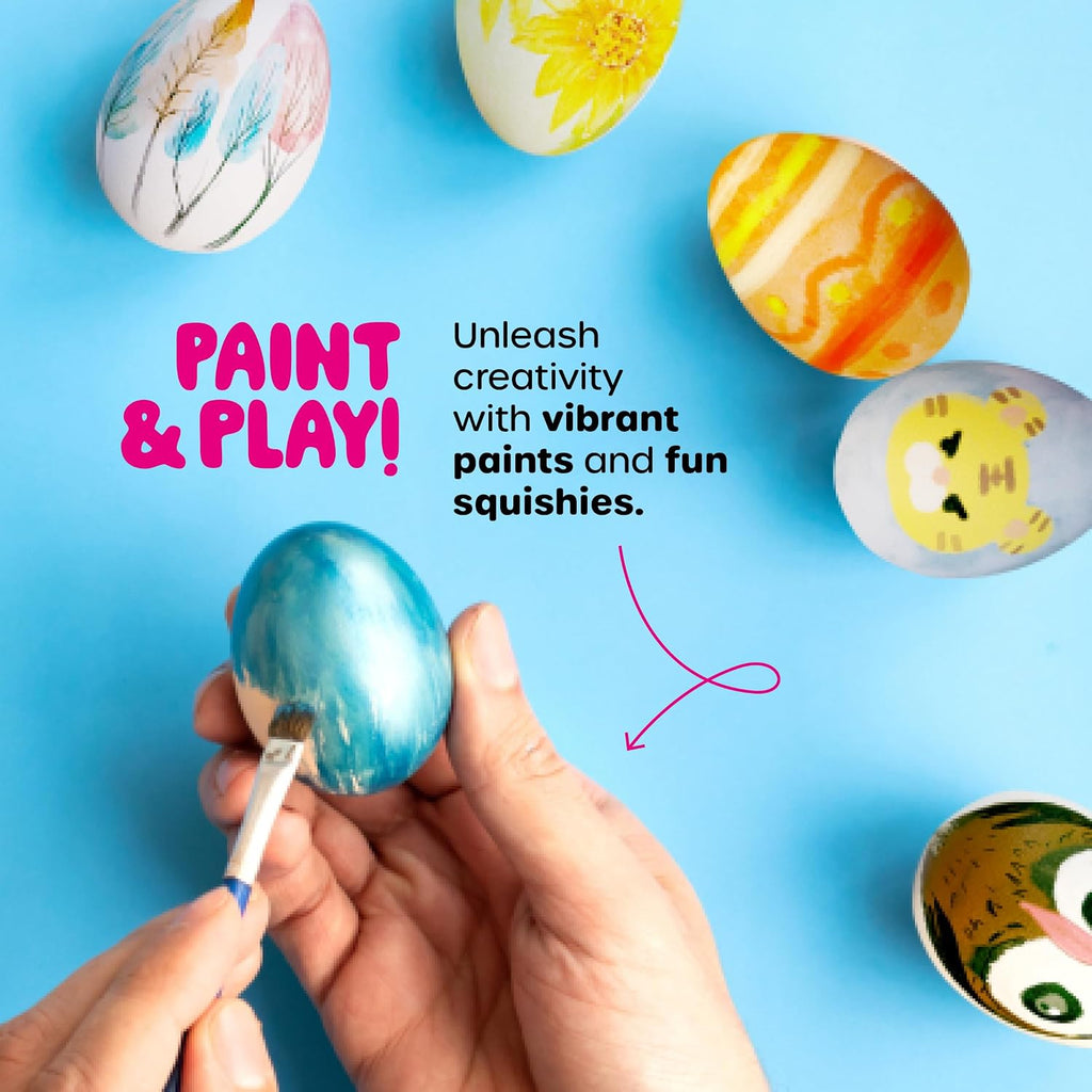 Dan&Darci Egg Squishy Painting Kit - Arts & Crafts for Girls and Boys