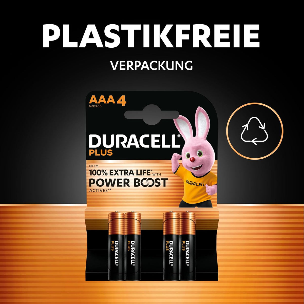 DURACELL Plus AA Alkaline-Batterien (20 Stück) 1.5V, LR06