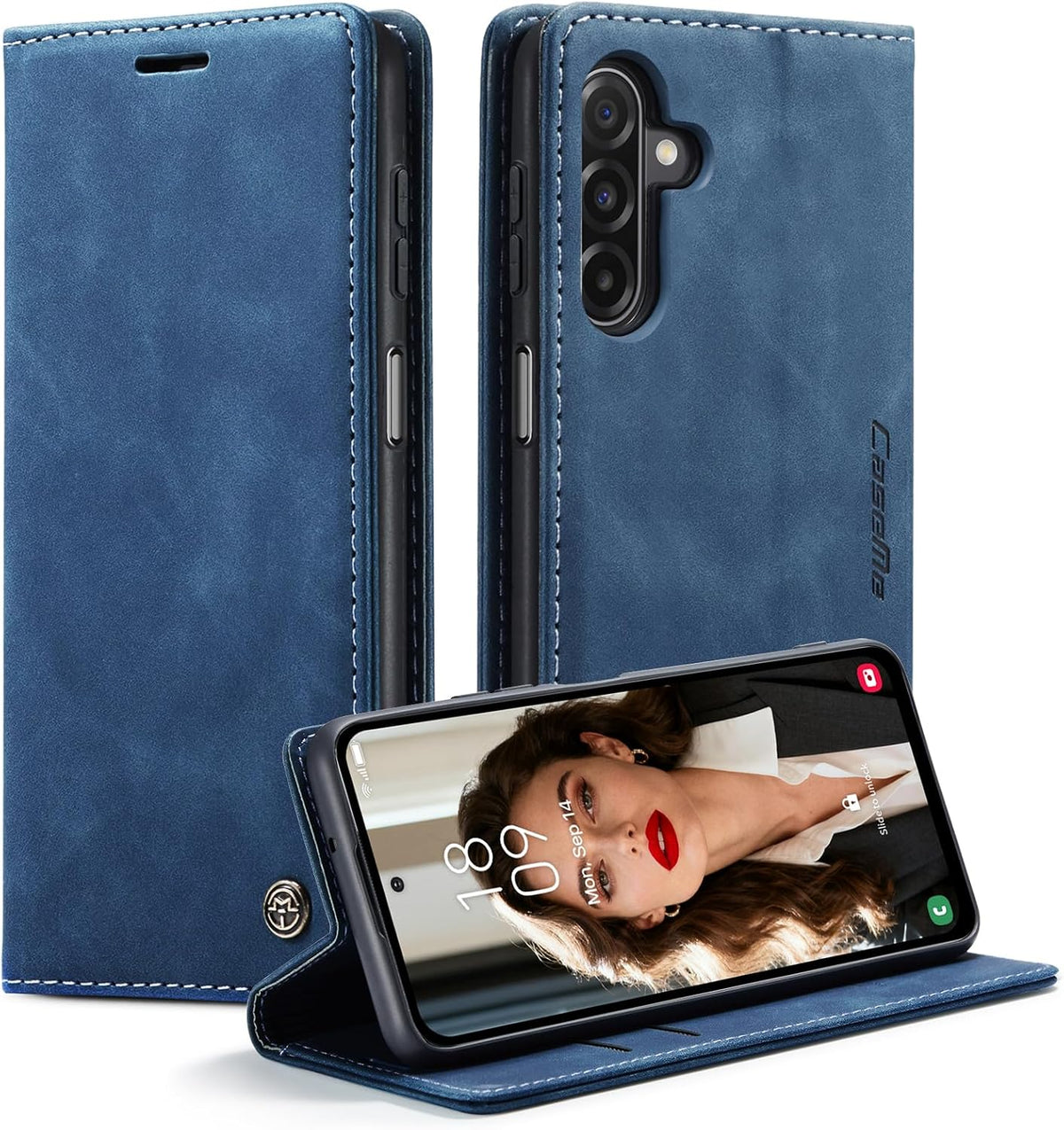 KZB für Xiaomi Redmi Note 15 Hülle, Magnet Leder Klapphülle Stoßfest