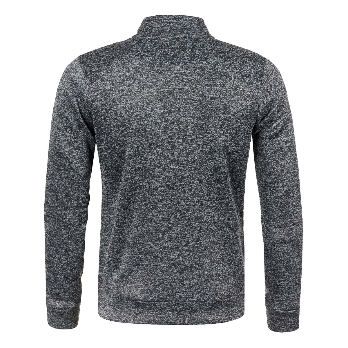 Generisch Sweatjacke Herren Ohne Kapuze Cardigan Mit Reißverschluss Langarm Janker Stehkragen Pullover Casual Warme Herbst/Winterjacke Klassischer Strickweste Trachtenjacke Freizeitjacke