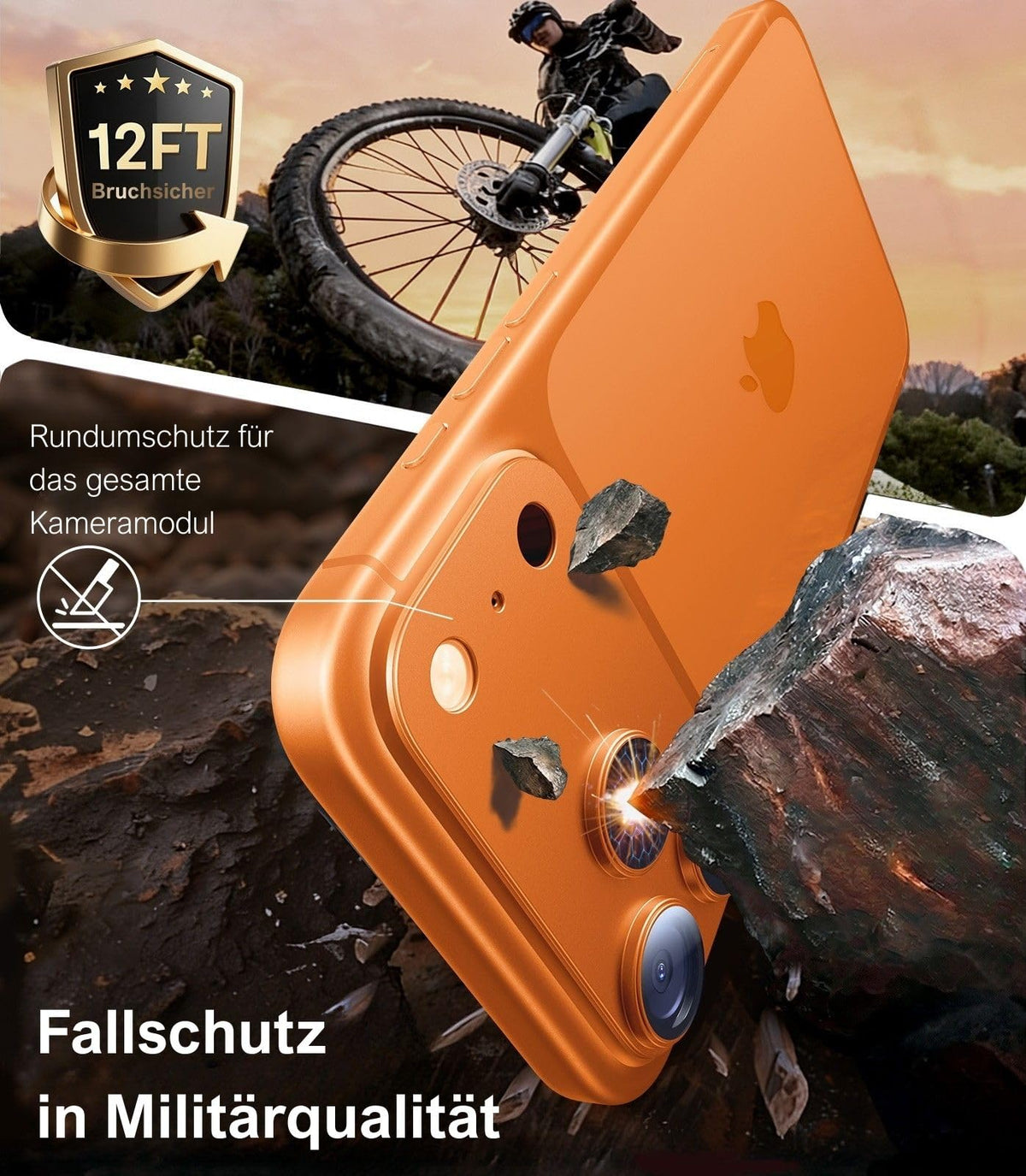 TORRAS für iPhone 18 Pro 9H+ Kratzfest Kameraschutz HD-Klares, Grau