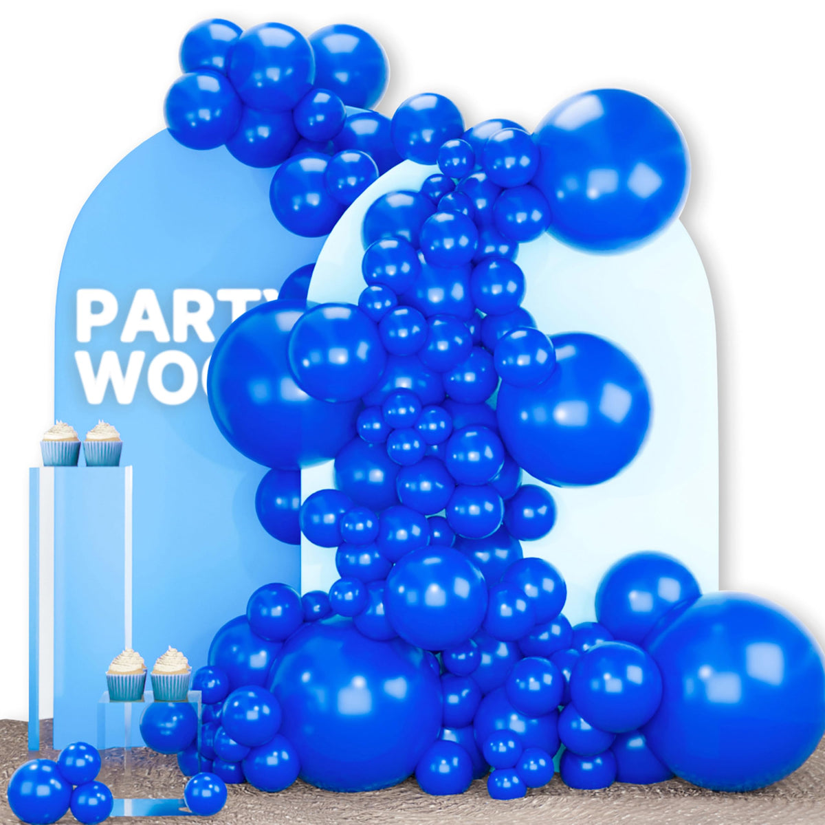 PartyWoo Black Balloons 140pcs Different Sizes of 18 12 10 5 Inch