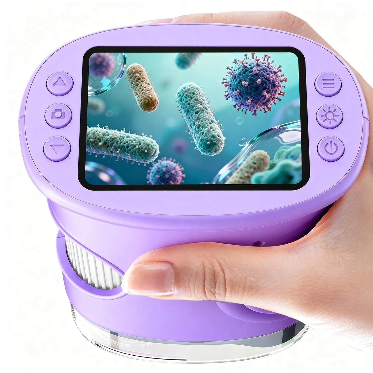 1000X Handheld Digital Microscope for Kids: Pocket Microscope with 2.0" IPS Screen - STEM Toys Birthday Gifts for Girls Boys - Portable Edu Science Kits Toddler Age 3-6 6-12 Pink