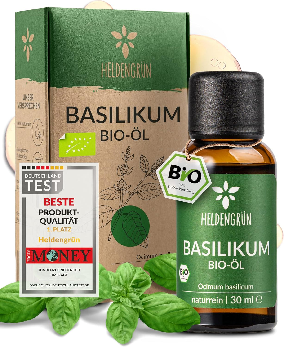 Heldengrün® BIO Lavendelöl [100% NATURREIN] Ätherisches Öl 30 ml