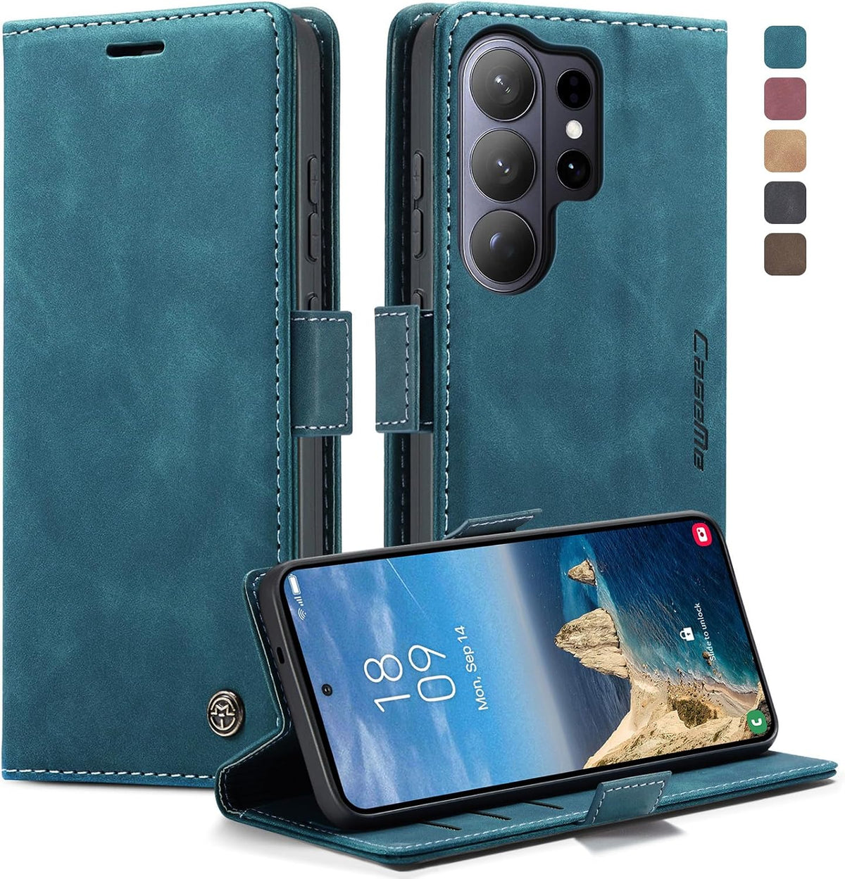 KZB für Xiaomi Redmi Note 15 Hülle, Magnet Leder Klapphülle Stoßfest