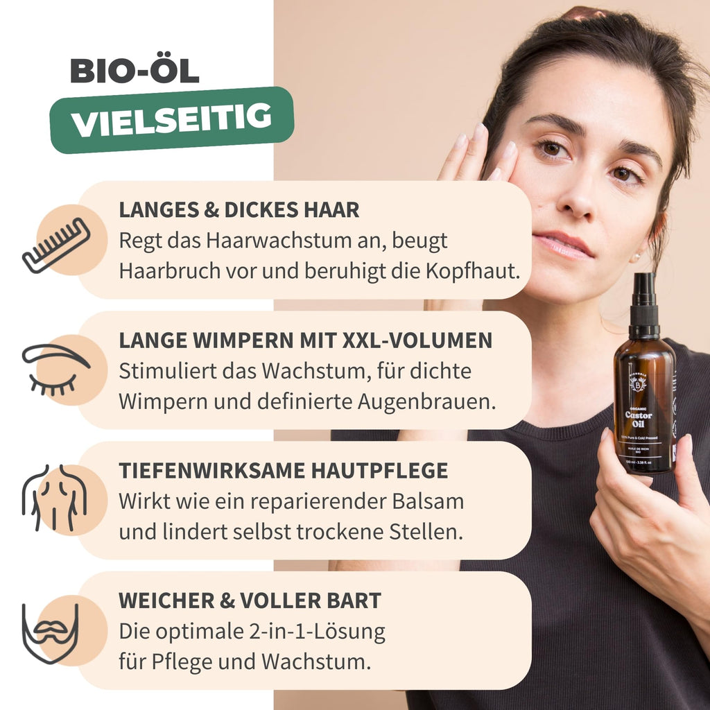 BIONOBLE Arganöl Bio Kaltgepresst - Haare, Gesicht, Haut - Marokko - 50ml