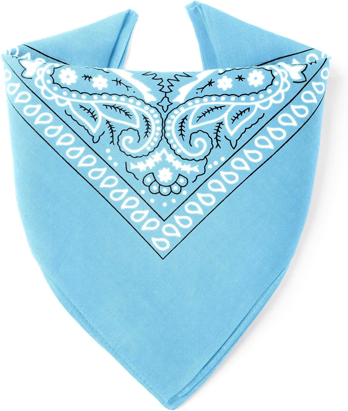 Bandana 100% Coton Qualité Premium - Epaisseur Supérieure - 20 Couleurs Exclusives - Motif Paisley