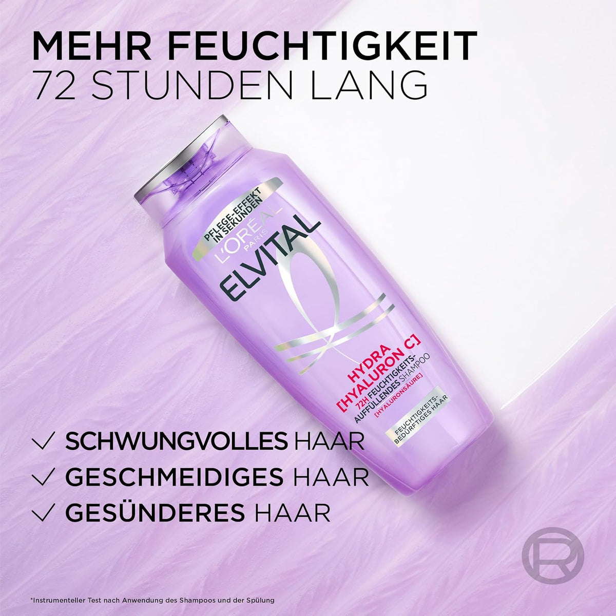 L'Oréal Paris Elvital Hydra Hyaluronic Shampoo Feuchtigkeitsboost, 1000 ml