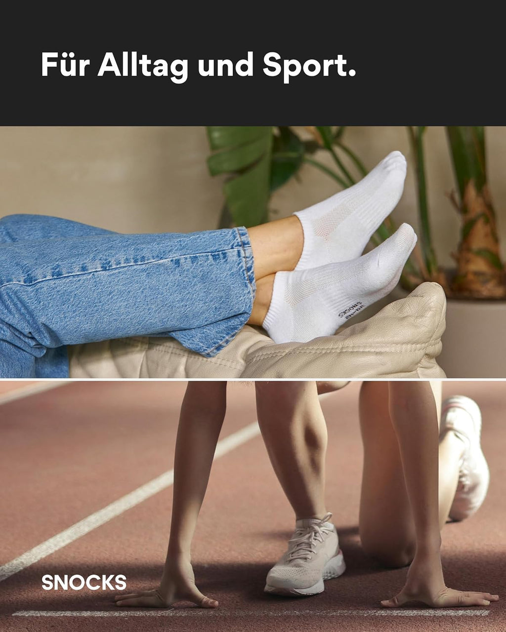 Snocks Sneaker Socken Herren & Damen aus Bio-Baumwolle, 6er Set