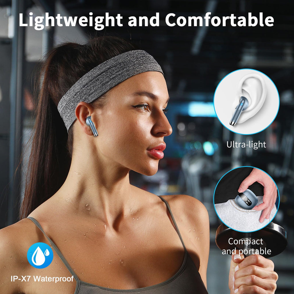 Drsaec Bluetooth Kopfhörer, In Ear Kopfhörer Kabellos Bluetooth 5.4