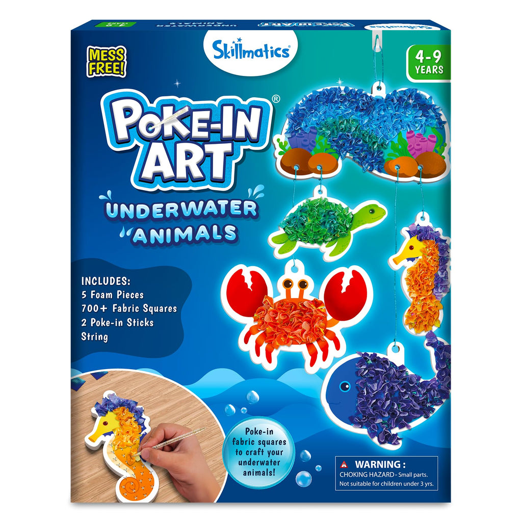 Skillmatics Poke-in Art – Disney Princesses, Wood Craft Kit, Gift for Kids