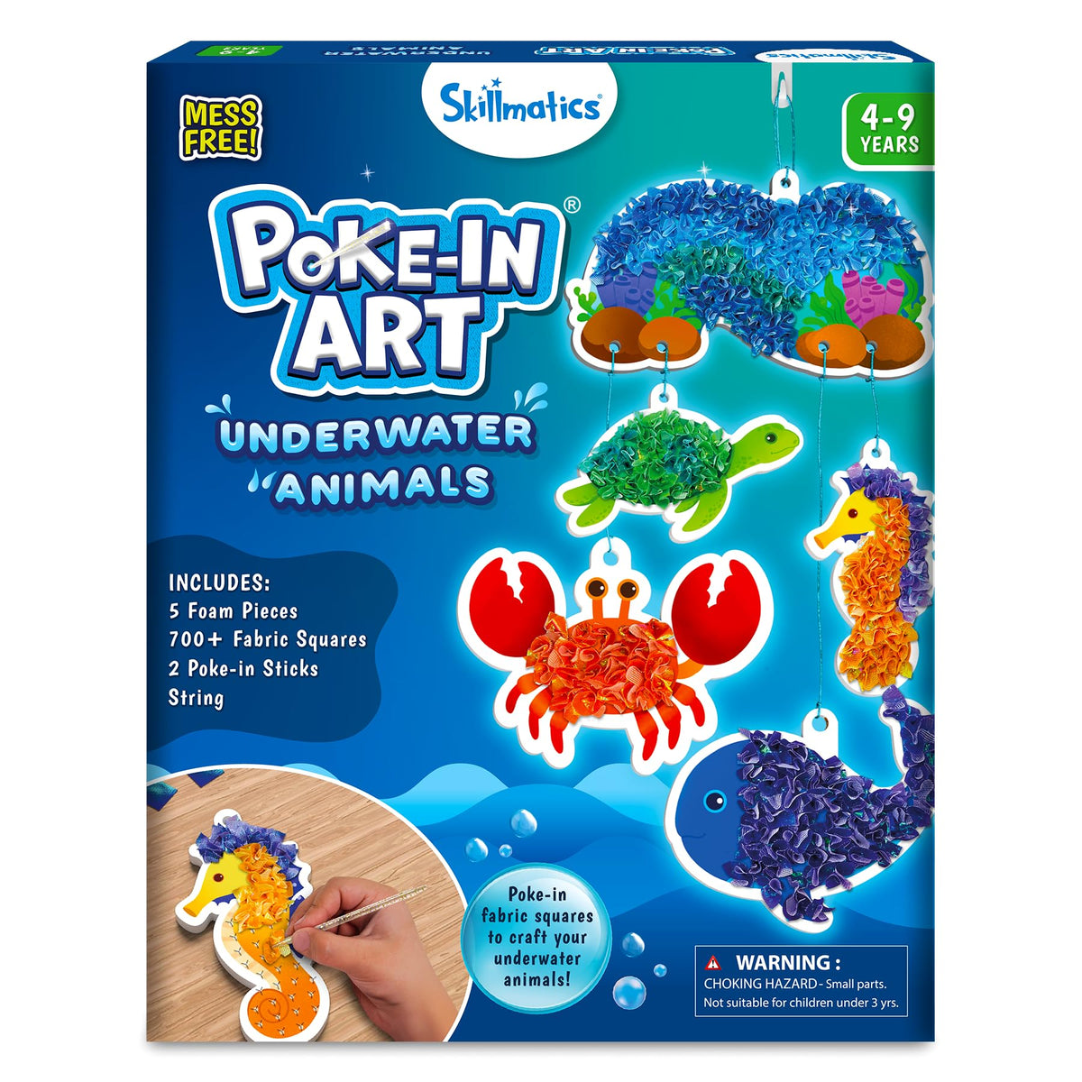 Skillmatics Poke-in Art – Disney Princesses, Wood Craft Kit, Gift for Kids