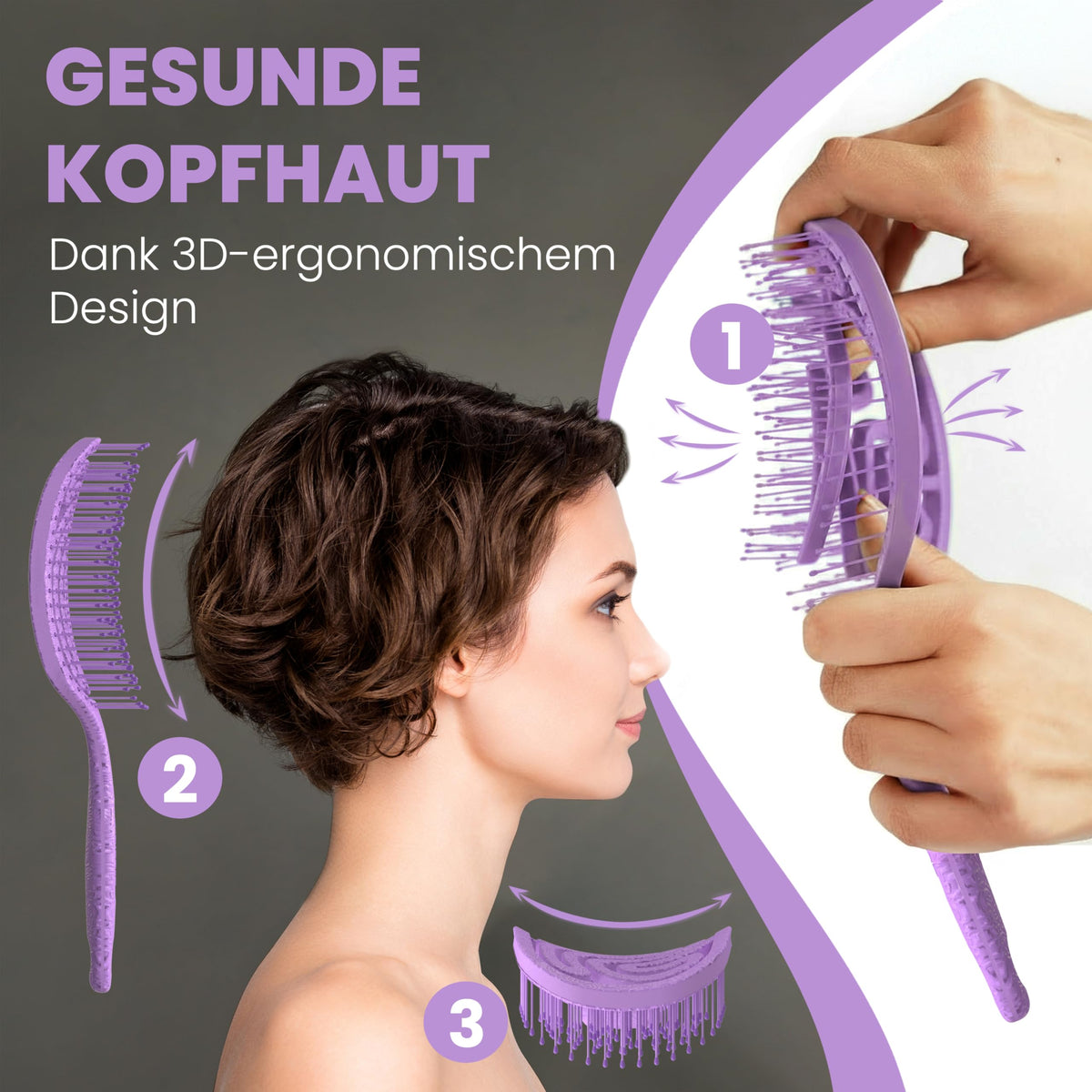 Walcora Haarbürste ohne Ziepen – NEUHEIT 2026 – Entwirrbürste & Detangler Bürste für Damen