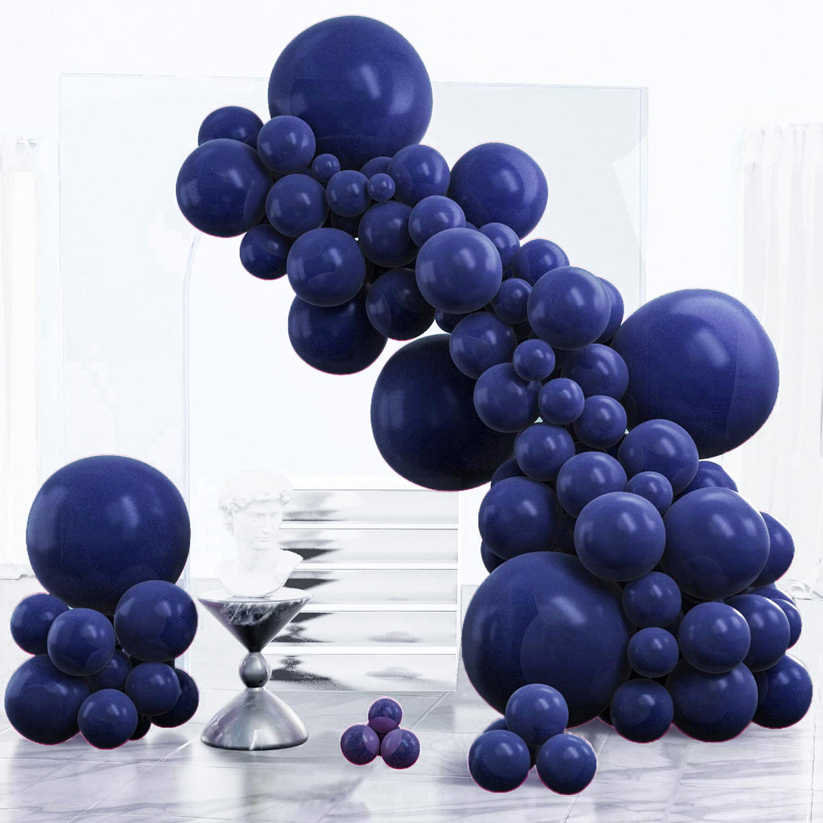 PartyWoo Black Balloons 140pcs Different Sizes of 18 12 10 5 Inch