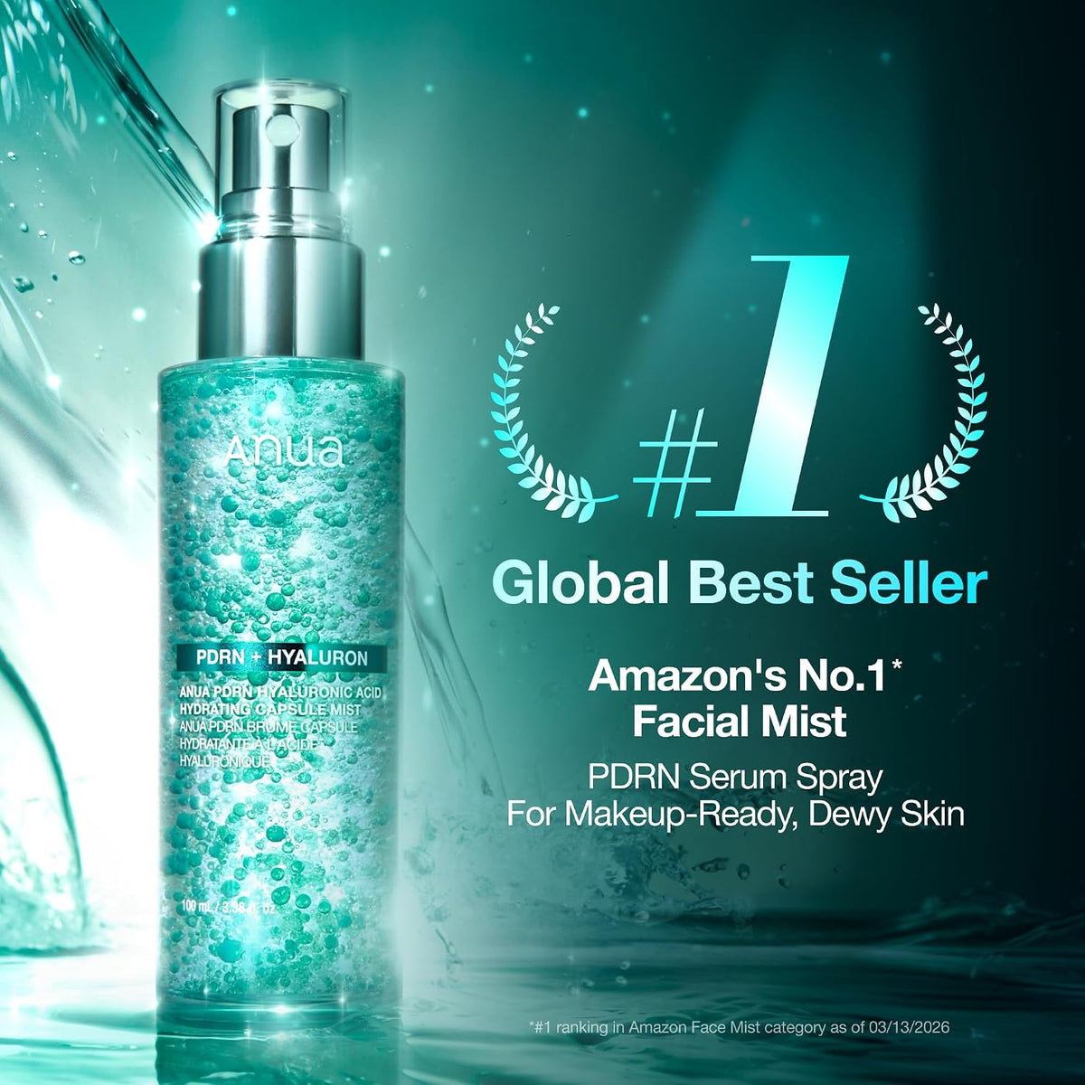 Anua Pdrn Collagen Glow Facial Serum Spray, Korean Skincare, 100ml