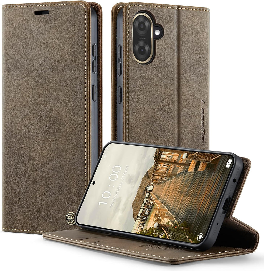 Handyhülle für Honor Magic 6 Pro hülle Premium PU klapphülle RFID Lederhülle Faltbare Schutzhülle Kartenfach Standfunktion Handytasche hülle Honor Magic 6 Pro 5G - Schwarz