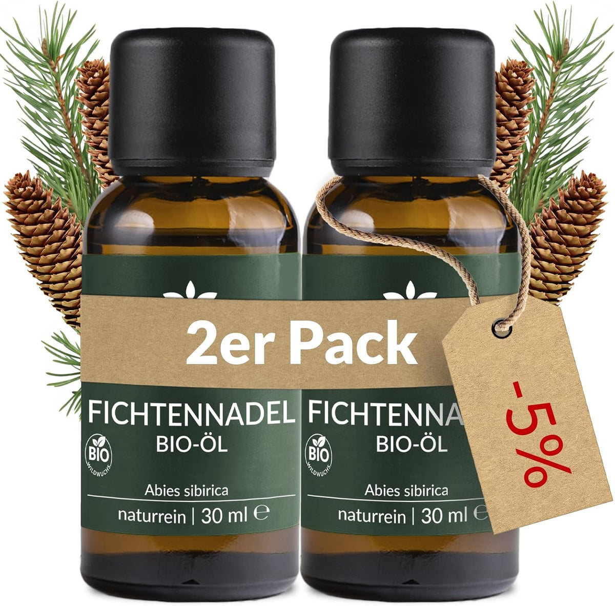 Heldengrün® BIO Lavendelöl [100% NATURREIN] Ätherisches Öl 30 ml