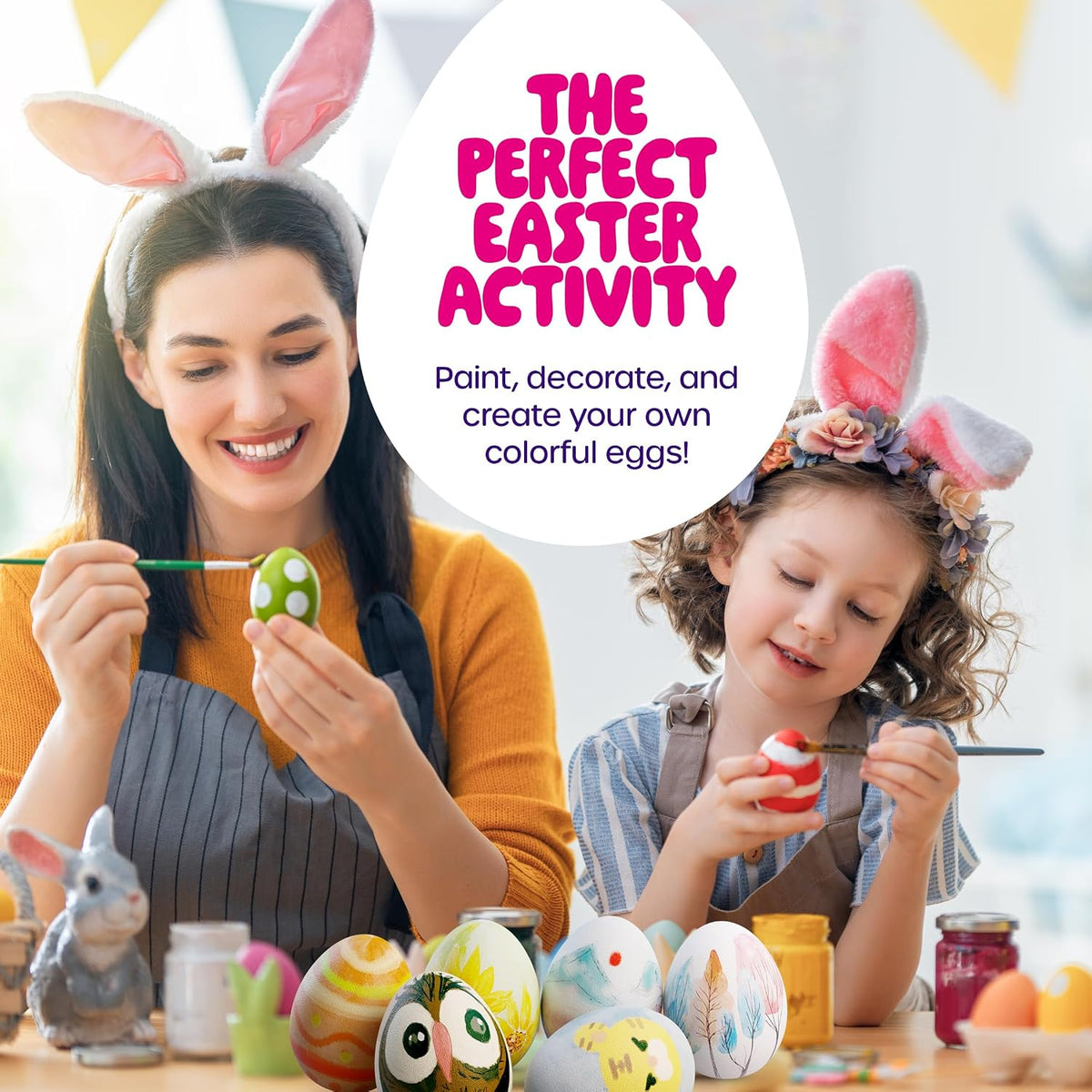 Dan&Darci Egg Squishy Painting Kit - Arts & Crafts for Girls and Boys