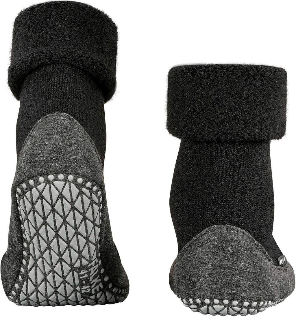 FALKE Herren Cosyshoe Stoppersocken atmungsaktive klimaregulierende geruchshemmende Wolle rutschfeste Noppen auf der Filzsohle komfortabel warm mit Plüsch strapazierfähig 1 Paar