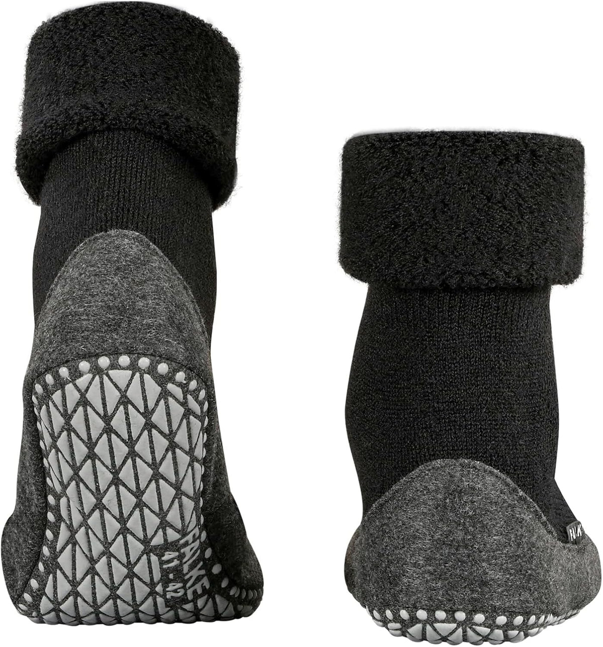 FALKE Herren Cosyshoe Stoppersocken atmungsaktive klimaregulierende geruchshemmende Wolle rutschfeste Noppen auf der Filzsohle komfortabel warm mit Plüsch strapazierfähig 1 Paar