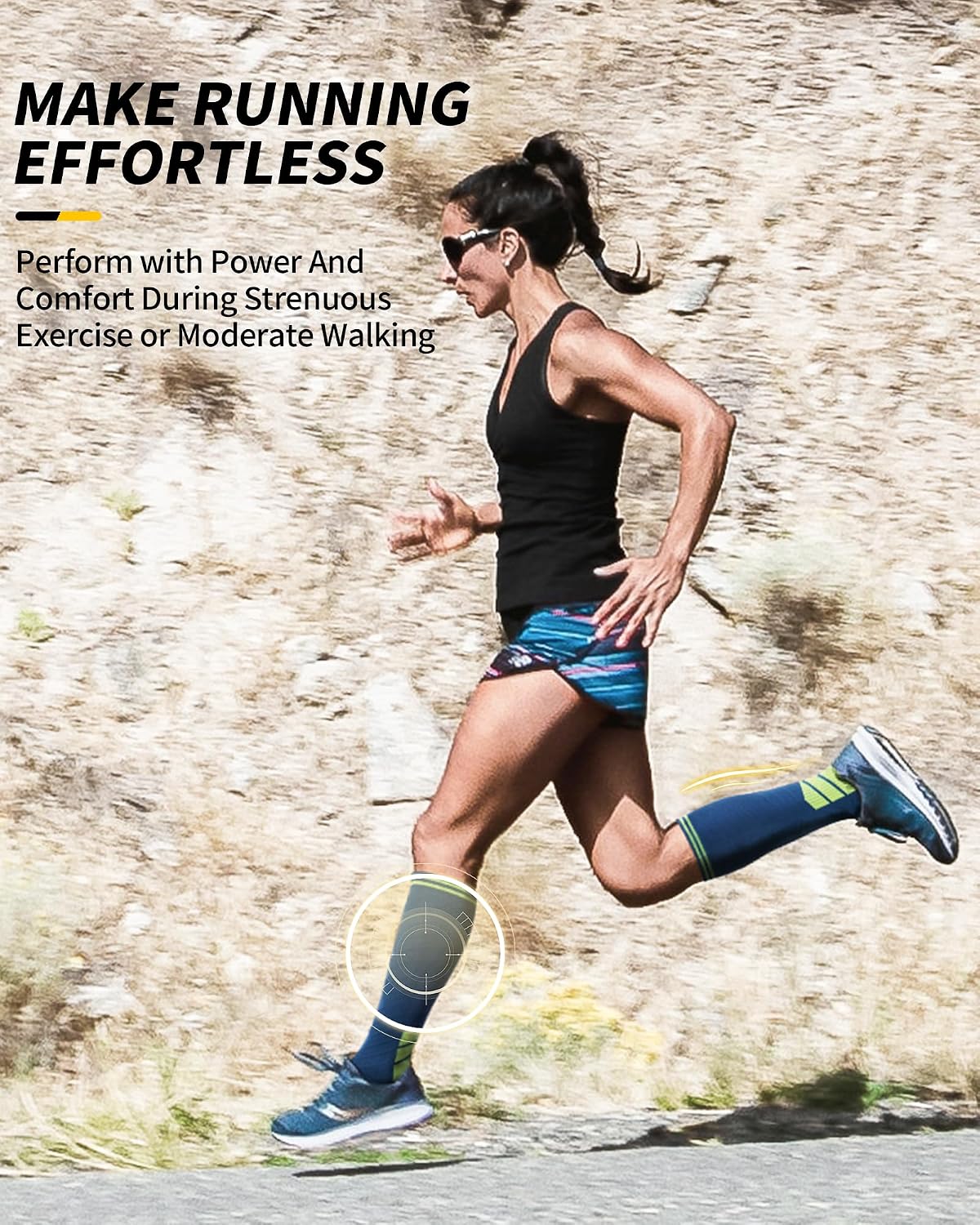 CAMBIVO Bas de Contention Femme Homme 3Paires, Chaussettes de Compression 20-30mmHg, Chaussette Contention Classe 2, pour Circulation Sanguine, Course a Pied, Voyage Avion, Sport, Running, Infirmiere