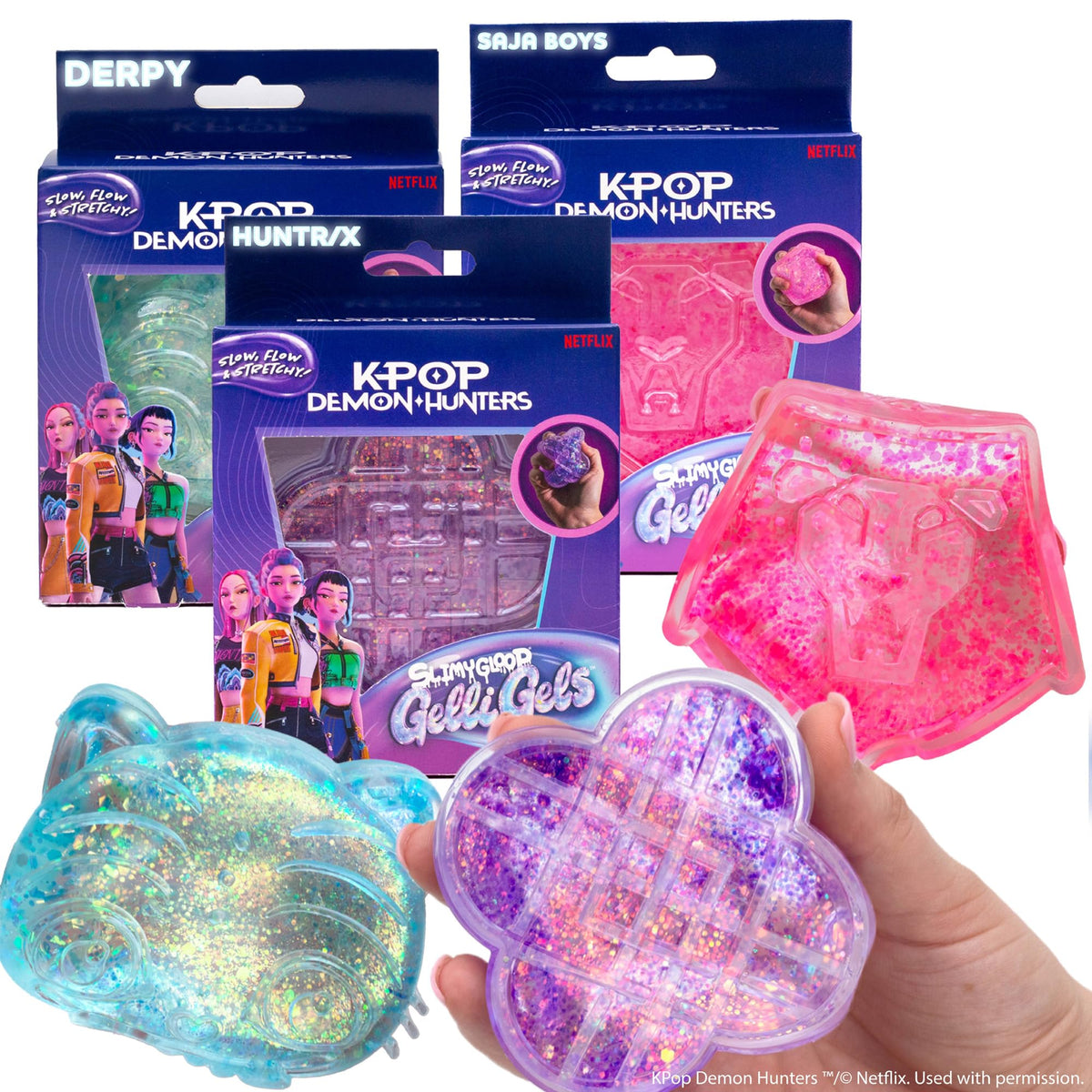 Horizon Group USA Slimygloop Gelli Gels, blaue Squishmallows