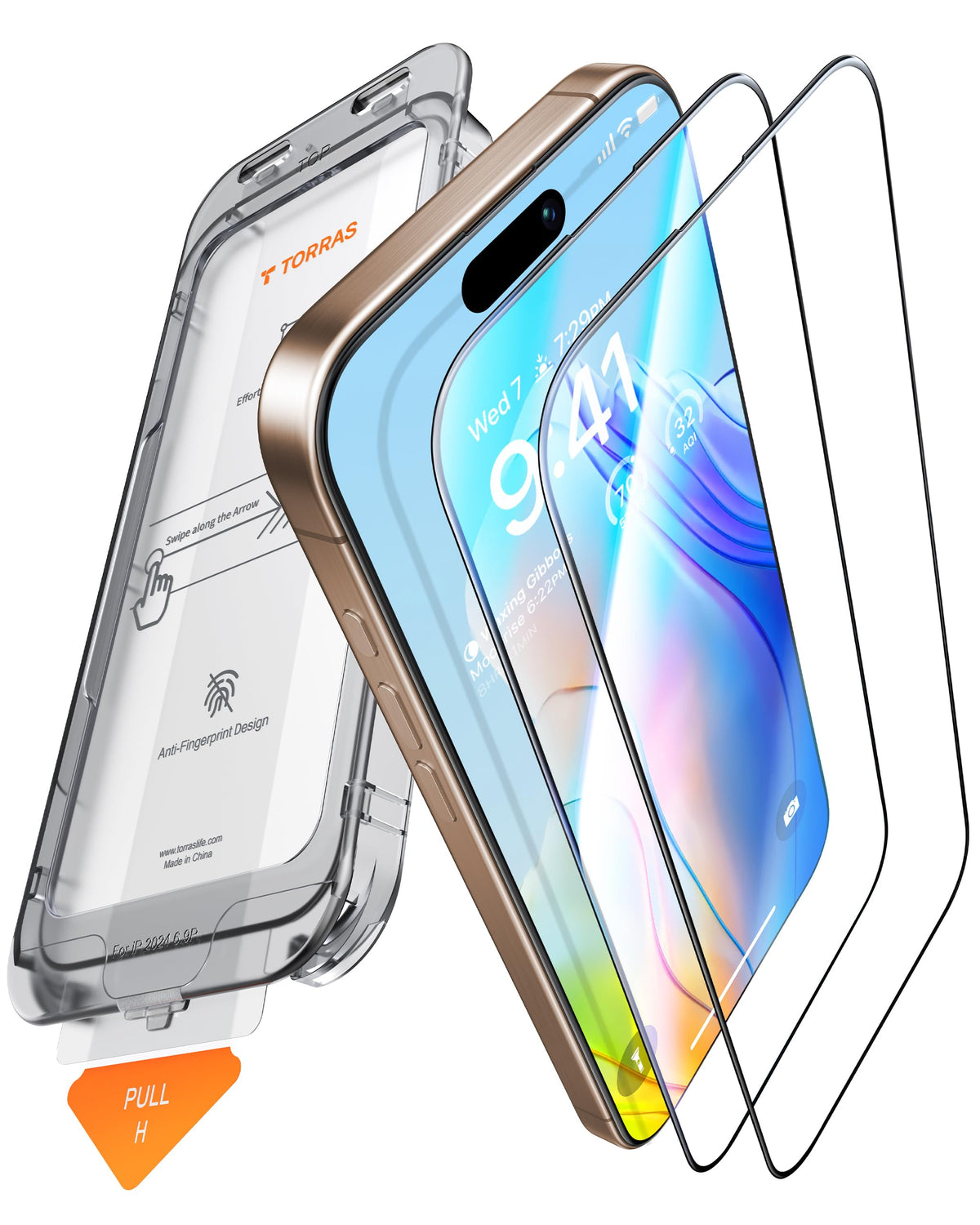 TORRAS für iPhone 18 Pro 9H+ Kratzfest Kameraschutz HD-Klares, Grau