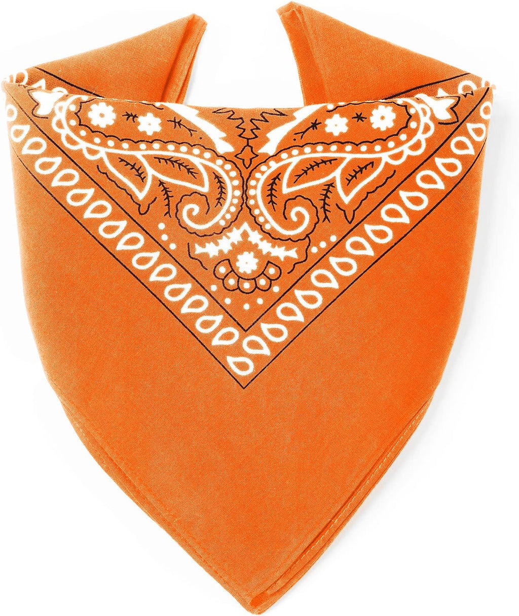Bandana 100% Coton Qualité Premium - Epaisseur Supérieure - 20 Couleurs Exclusives - Motif Paisley