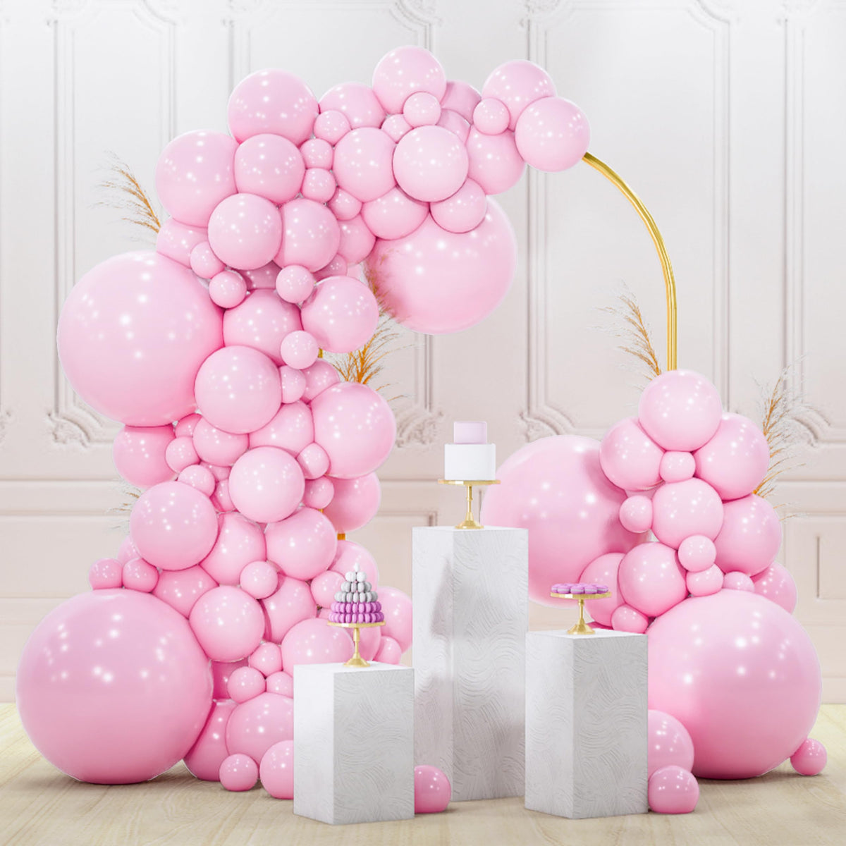 PartyWoo Black Balloons 140pcs Different Sizes of 18 12 10 5 Inch