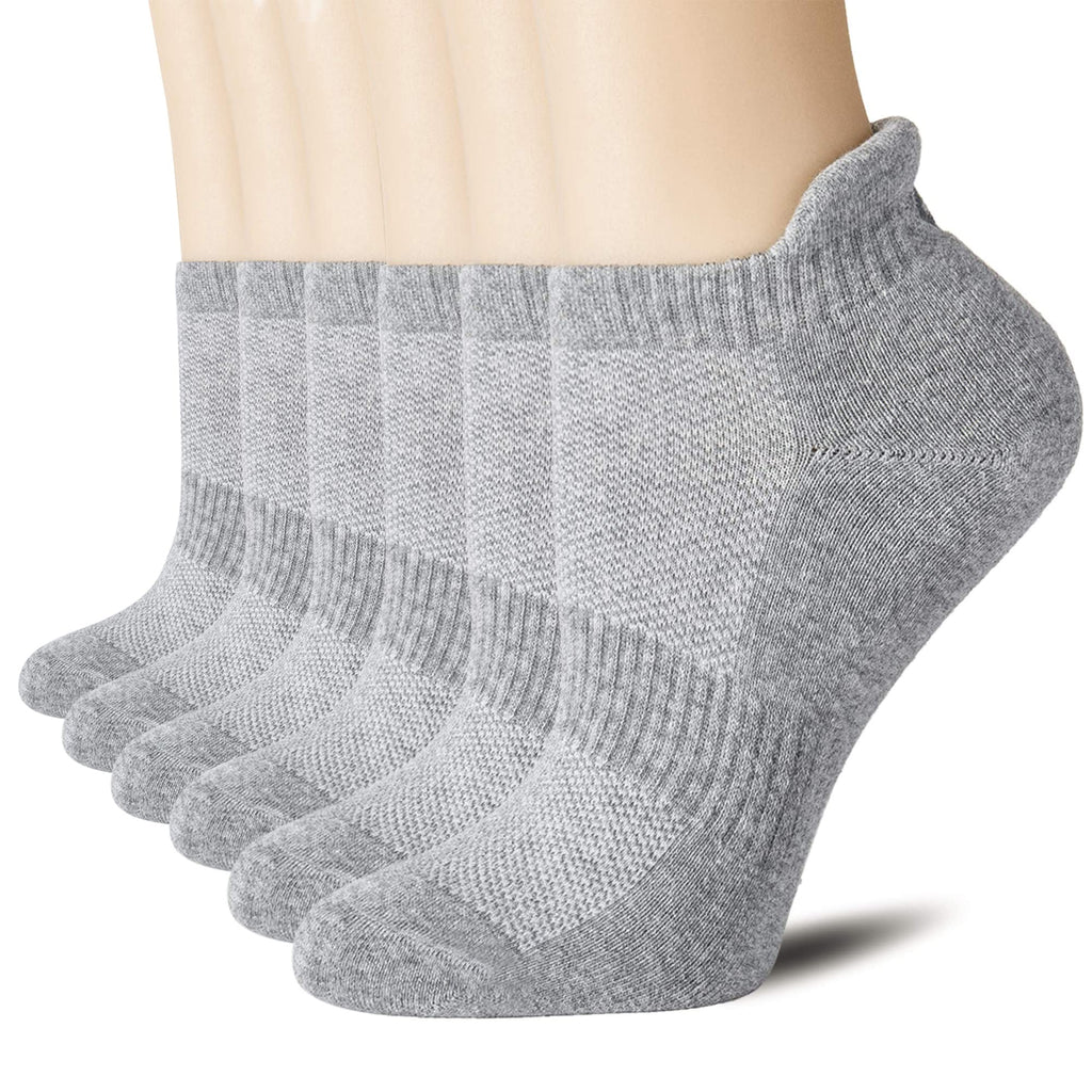 CS CELERSPORT 6 Paar kurze Sportsocken für Damen und Herren, Sneaker-Socken für Laufen und Sport mit Fersenlasche
