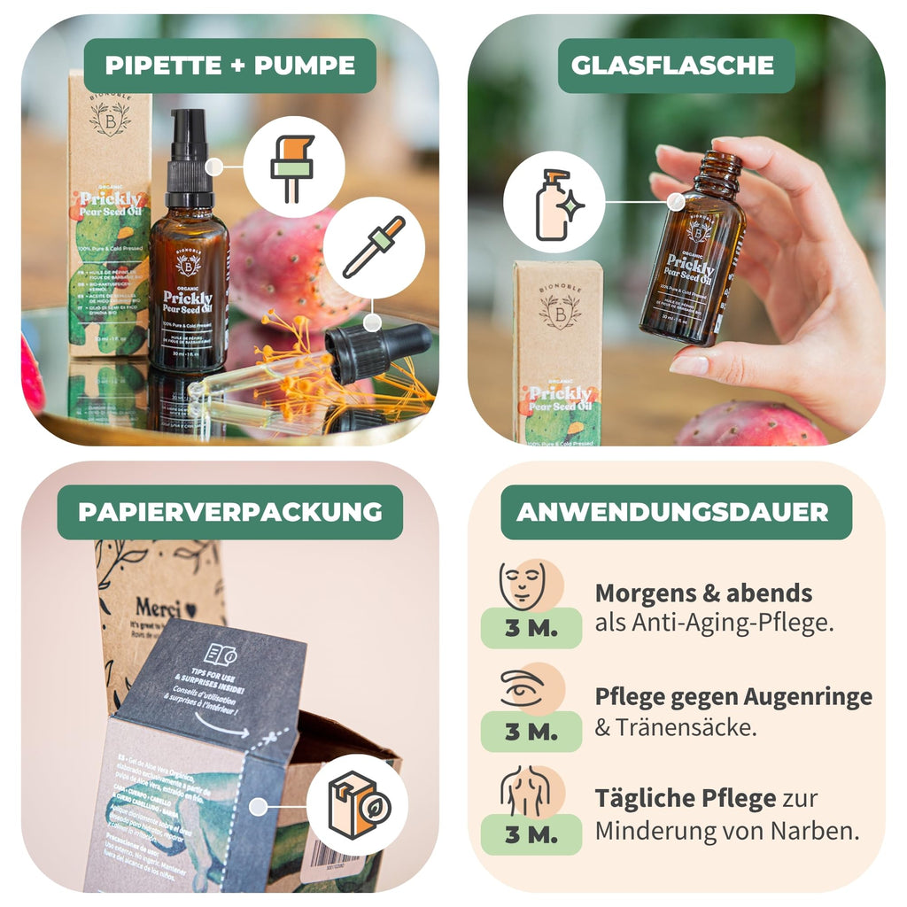 BIONOBLE Arganöl Bio Kaltgepresst - Haare, Gesicht, Haut - Marokko - 50ml