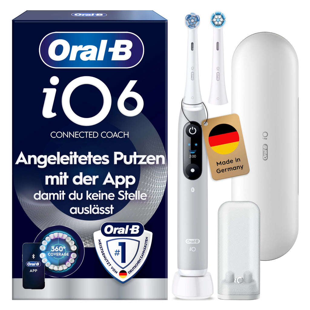 Oral-B iO Series 6 Elektrische Zahnbürste, Weiß