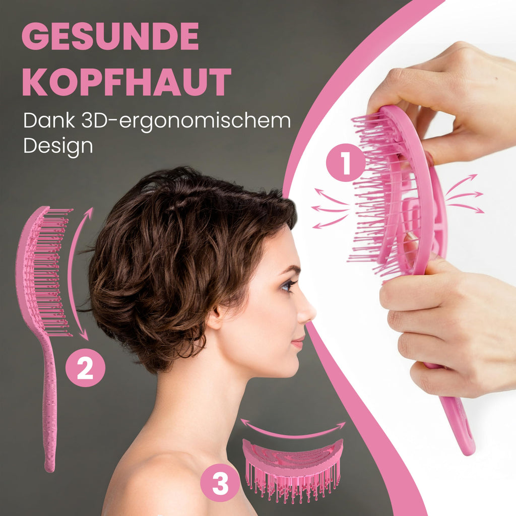 Walcora Haarbürste ohne Ziepen – NEUHEIT 2026 – Entwirrbürste & Detangler Bürste für Damen