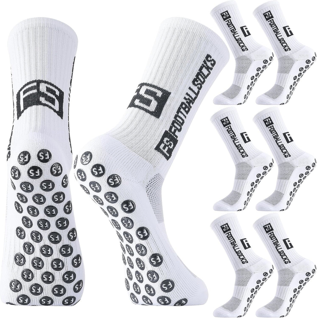 FANTESI 3 Paare Fußballsocken für Herren Damen,Sportsocken Fußball