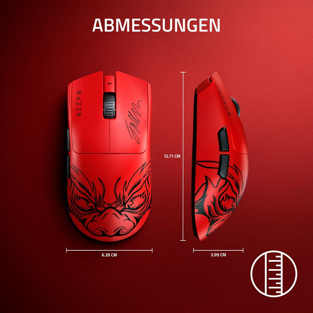 Razer Viper V3 HyperSpeed - Kabellose Esports Gaming-Maus - Focus Pro 30K DPI Sensor - bis zu 280 Std. Akku, Mechanische Maus-Switches 2th Generation - kabellose Abtastrate 4000Hz- PC/Mac | Schwarz